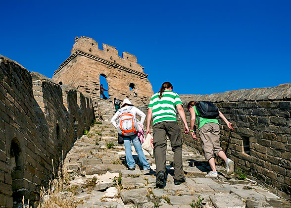 Hiking on the Jinshanling Great Wall, Beijing
